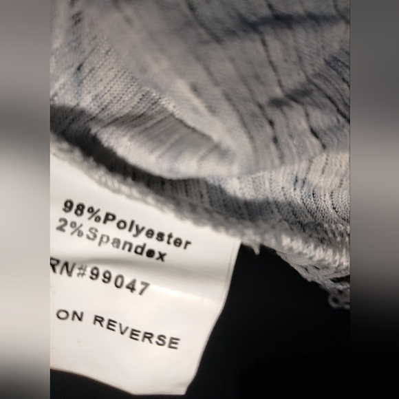 Fleur De Lis (Size S) Multicolored Textured Mix Media Lightweight Tunic Dress - Picture 5 of 10